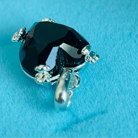 Tous Onyx Little Black Heart Pendant 4-little Bears Huggers Dangle - Picture 13 of 16